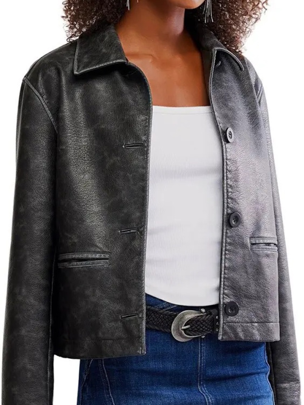 Hera Vegan Leather Jacket - Women's Large